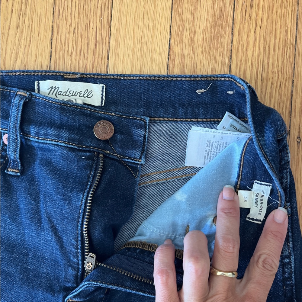 Madwell high rise skinny jean